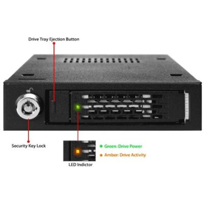 5. Icy Dock MB991IK-B panel drive bay 2.5" Taca napędu pamięci masowej Czarny