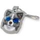 5. Etui Nimmy Glasses Cool and Cute Dog na lokalizator - szare