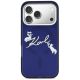 3. Etui Karl Lagerfeld IML Choupettes Karl  Script Logo MagSafe na iPhone 17 Pro - niebieskie