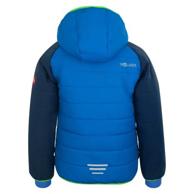 2. Kurtka zimowa z kapturem dziecięca Trollkids Kids Hafjell Snow Jacket PRO wodoodporna niebieska (514-100)