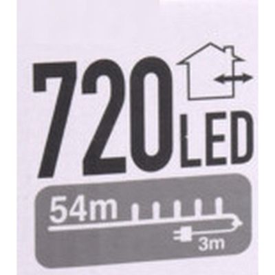 2. LAMPKI CHOINKOWE ŁAŃCUCH ŚWIETLNY 720 LED ZIMNY BIAŁY