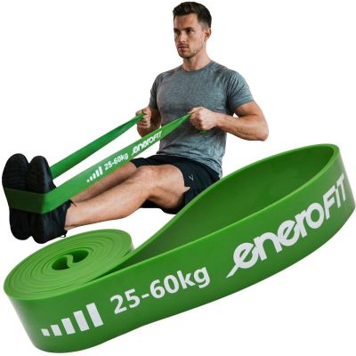 6. GUMA TAŚMA OPOROWA POWER BAND 25-60KG ZIELONA ENERO FIT