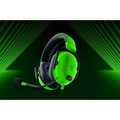 7. Razer BlackShark V2 X Zestaw słuchawkowy Przewodowa Opaska na głowę Gaming Zielony, Czarny