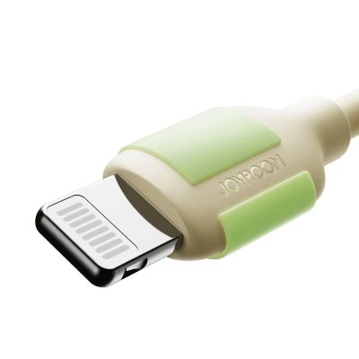 2. Kabel Joyroom S-A53 30W USB-C - Lightning z fluorescencyjną końcówką 2 m - beżowy