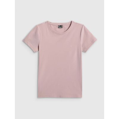 6. T-shirt slim gładki damski 4F 4FRSS26TTSHF3628-56S