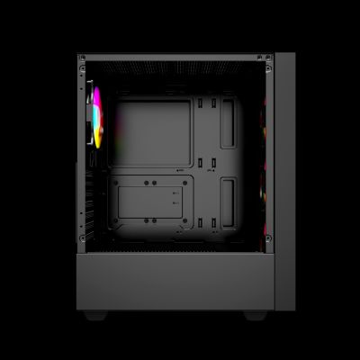 8. GEMBIRD OBUDOWA FORNAX 4000 MIDI-TOWER (2X USB 3.0, 1X USB 2.0, HD AUDIO, SZKLANY PANEL BOCZNY, PODŚWIETLENIE ARGB) CZARNA