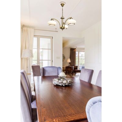 8. Żyrandol klasyczna lampa sufitowa wisząca Activejet RITA Patyna potrójna 3xE27 do salonu