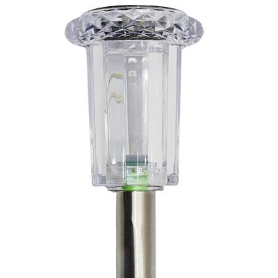 3. LAMPA SOLARNA KRYSZTAŁ INOX 5,5x33CM