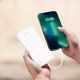 3. Powerbank Wozinsky W11-W 10000mAh 10W z wbudowanymi kablami i latarką - biały