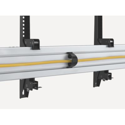 5. Uchwyt sufitowy do 2 wyświetlaczy LCD - Plastik, Aluminium, Stal, Srebrny - Rozmiar ekranu: 114.3-139.7 cm (45-55'')