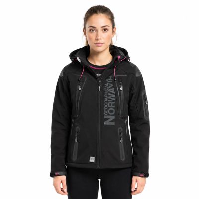 5. Softshell damski Geographical Norway TISLANDE LADY BLACK   007 (WU4016F/GN-BLACK)