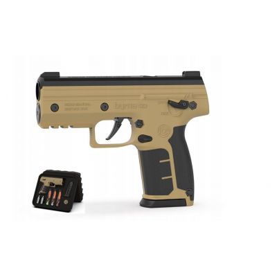 2. Pistolet na kule gumowe i pieprzowe BYRNA SD TAN k.68 CO2 8g zestaw (SK68300-TAN)