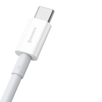 4. Baseus Superior kabel USB - USB Typ C 66 W 6A 1 m Biały (CATYS-02)