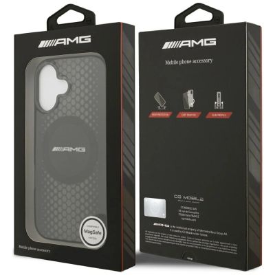 8. Etui AMG Double Layer Transparent Graphics MagSafe do iPhone 17 - czarne