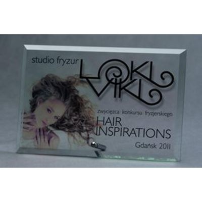 6. Trofeum szklane z nadrukiem kolorowym LuxorJet