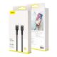 17. Kabel Baseus CATLKLF-G1 Lightning - USB-C PD QC 18W 480Mb/s 1m - czarno-szary