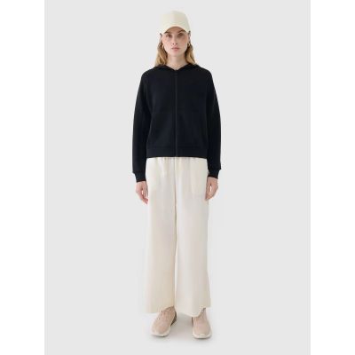 6. Bluza damska dresowa rozpinana z modalem 4F 4FWSS25TSWSF1577-20S