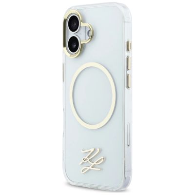 2. Etui Karl Lagerfeld IML KL Script Logo MagSafe na iPhone 17 - przezroczyste