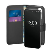 Etui z ekoskóry Puro Booklet Case z klapką i portfelem do Samsung Galaxy S25 - czarne