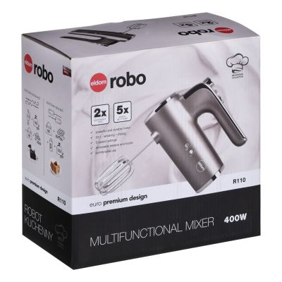 7. ELDOM ROBOT KUCHENNY ROBO, 400 W, PRZYCISK TURBO R
