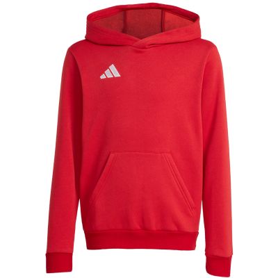 10. Bluza dla dzieci adidas Entrada 26 Hoody czerwona JZ6568