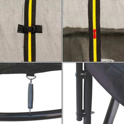 3. TRAMPOLINA ENERO Z SIATKĄ WEWNĘTRZNĄ fi244CM PREMIUM