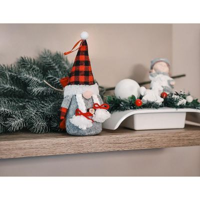 24. MIKOŁAJEK DEKORACYJNY Z WORKIEM NA PREZENT 20CM GIRL