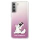 3. Etui Karl Lagerfeld Choupette Fun na Samsung Galaxy S21+ - różowe