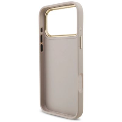 7. Etui Guess 4G Big 4G Classic Logo Big Strap Metal Buttons na iPhone 18 Pro / 17 Pro - różowe