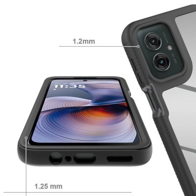 3. Etui Tech-Protect Defense na Motorola Moto G15 / G15 Power / G05 / E15 - czarne