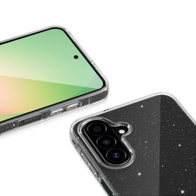 3. Etui Tech-Protect FlexAir na Samsung Galaxy A27 5G  - przezroczysto-brokatowe