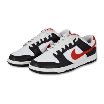 3. Męskie buty sportowe Nike Dunk Low Retro Black/White/Red - FB3354-001