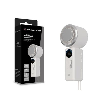 3. Conceptronic AERIVA03C osobista ręczna dmuchawa/wentylator Kremowy Wentylator ręczny