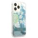 4. Etui Guess Flower Liquid Glitter na iPhone 13 Pro / iPhone 13 - zielone