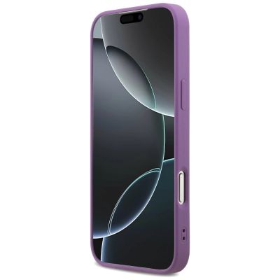 5. Etui Guess Fixed Glitter Big 4G na iPhone 17 Pro Max - fioletowe