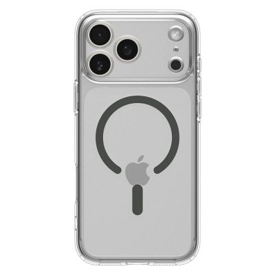 3. Etui Spigen Ultra Hybrid MagSafe na iPhone 17 Pro - przezroczysto-szare