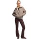 5. Legginsy damskie Puma Ess High-Waist Flared brązowe 631542 33