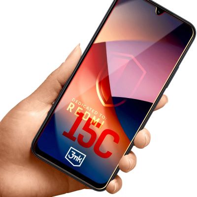 8. Szkło hartowane 3mk HardGlass na Xiaomi Redmi 15C