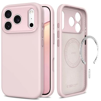 Etui Tech-Protect Uniq MagSafe CC na iPhone 18 Pro / 17 Pro - różowe