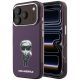 Etui Karl Lagerfeld IML Ikonik Sketch Print MagSafe na iPhone 18 Pro / 17 Pro - burgundowe
