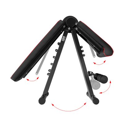 4. L1217 REGULOWANA ŁAWKA DO ĆWICZEŃ Z LINKAMI SKŁADANA HMS