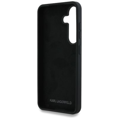 7. Etui Karl Lagerfeld Silicone Metal Signature Logo Samsung Galaxy S25 czarny
