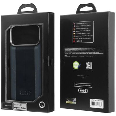 8. Etui Audi A6 Synthetic Leather MagSafe do iPhone 17 Pro Max - czarne