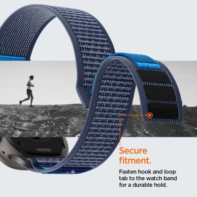 11. Pasek Spigen Athlex Air 2 na Apple Watch (44 / 45 / 46 / 49 mm) - granatowy
