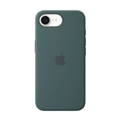 2. Silikonowe etui Apple iPhone 16e – Jezioro Zielone | Jabłko