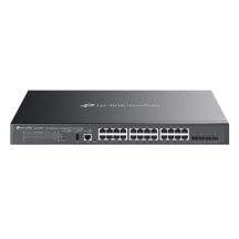 TP-Link SG5428XMPP przełącznik sieciowy Zarządzany L3 Gigabit Ethernet (10/100/1000) Obsługa PoE Czarny