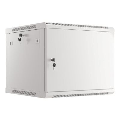 2. LANBERG SZAFA WISZĄCA RACK 19" 9U 600X600 DRZWI METALOWE SZARA (FLAT PACK) WF01-6609-00S