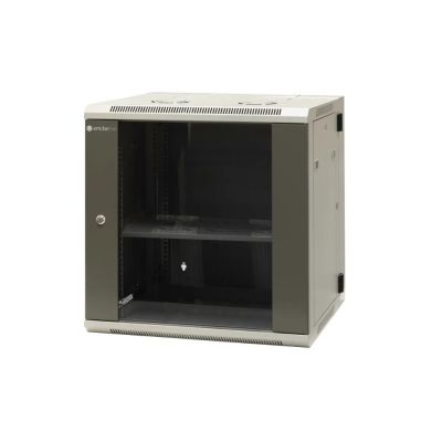 2. EmiterNet Szafa wisząca dzielona 19" 12U, drzwi blacha/szkło, 600×550×635mm szer./gł./wys.