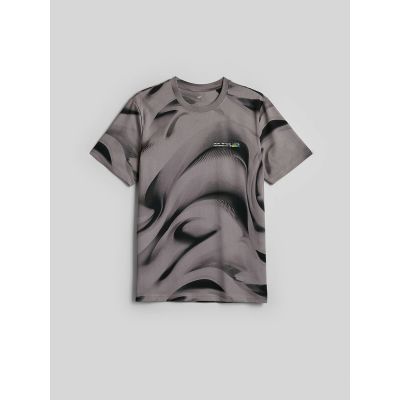 5. T-shirt regular z nadrukiem męski 4F 4FRAW26TTSHM4668-20A
