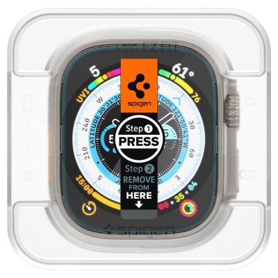 2. Szkło hartowane Spigen Glas.tR EZ Fit na Apple Watch Ultra / Ultra 2 (49 mm) - 2 szt.